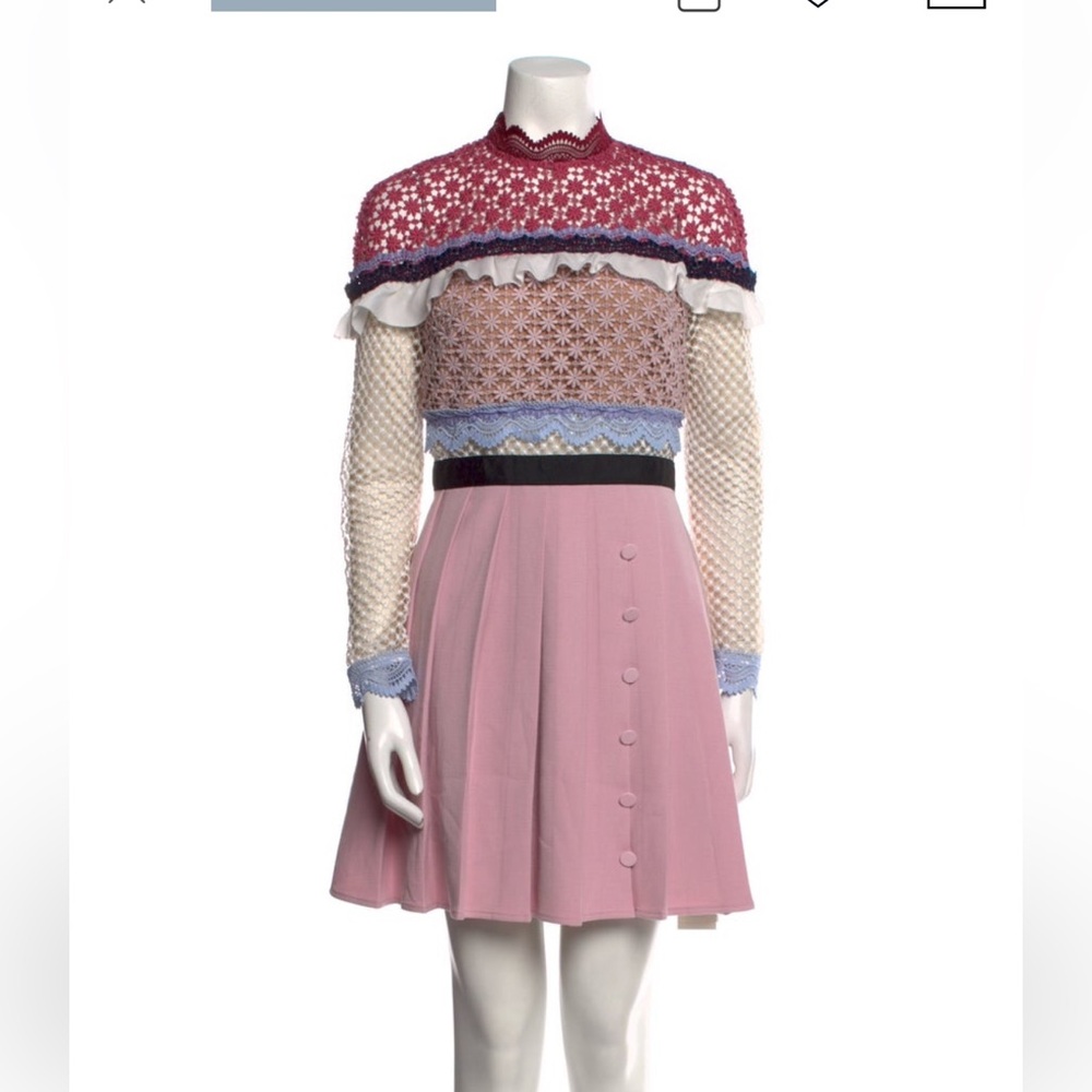 Self-Portrait
Lace Pattern Mini Dress